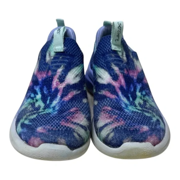 Skechers Kids Slip-On Tie Dye Comfort Sneakers | Girls Size 11 - Picture 4 of 8
